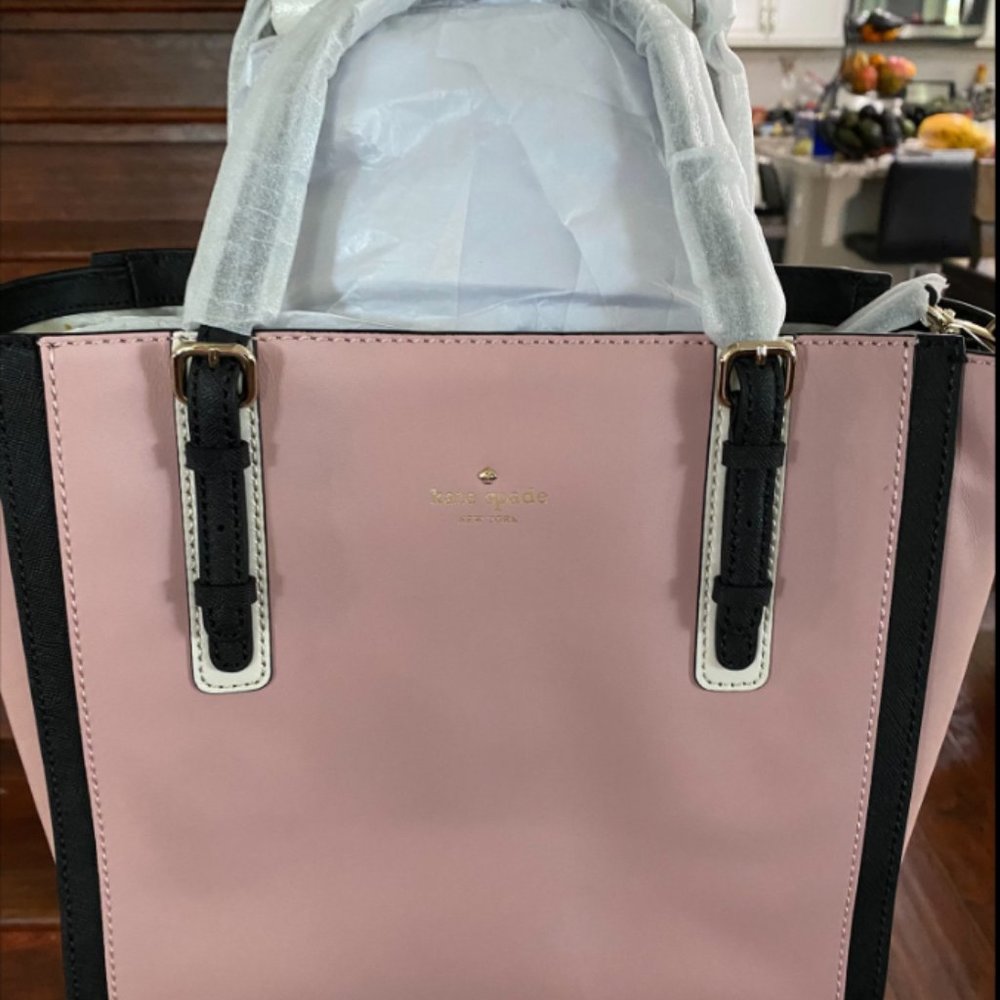 KATE SPADE NY BEDFORD SQUARE EASTEN Tote Leather PINK, NEW WITH TAG - Picture 10 of 15